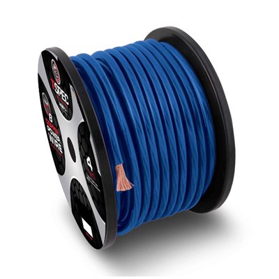 T-Spec v8GT Series 4 ga OFC Power Wire 100' Spool (blue)