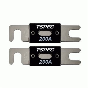 T-Spec 200 Amp ANL Fuses v8 Series Nickel Plated - 10 Pack