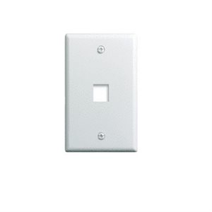 OnQ 1G WALL PLATE 1-PORT WH (M10)