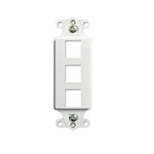 On-Q 3-Port Decorator Outlet Strap (white, 10 pk)