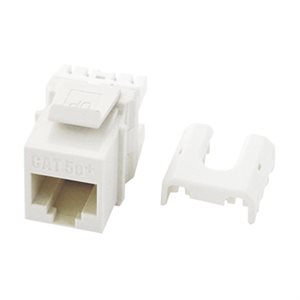 QuickConnect Cat 5e RJ45 Keystone Insert (white)