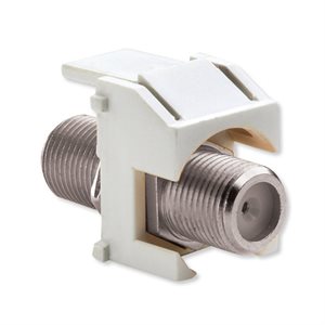 On-Q 3GHz Recessed F-Connector Insert (white, 10 pk)