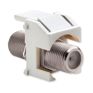 On-Q 3GHz Recessed F-Connector Insert (white)