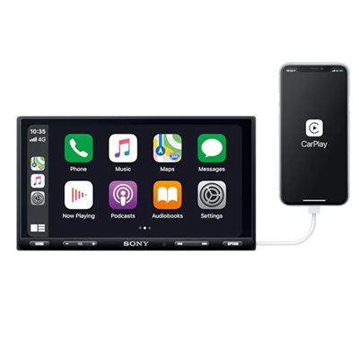 Sony 6.95" Bluetooth Media Receiver with WebLink Cast - Apple CarPlay  /  Android Auto