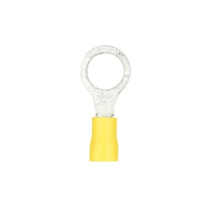 Install Bay 12-10 ga 1 / 4" Vinyl Ring Term (yellow, 100 pk)